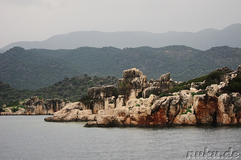 Bootsfahrt entlang Kekova Island & Simena in der Türkei