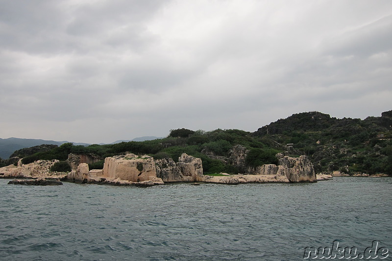 Bootsfahrt entlang Kekova Island & Simena in der Türkei