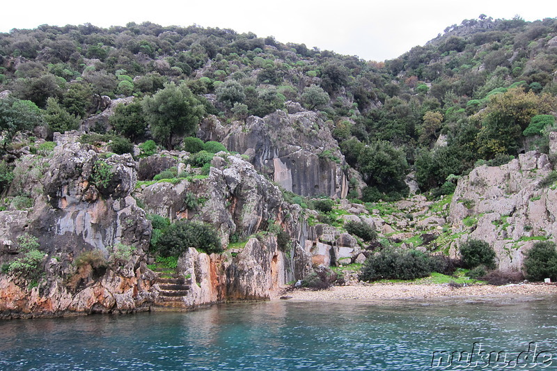 Bootsfahrt entlang Kekova Island & Simena in der Türkei