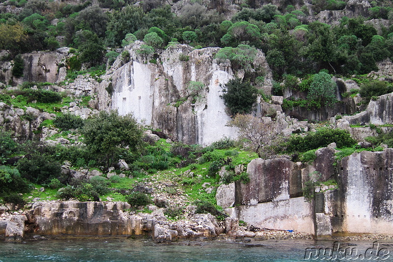 Bootsfahrt entlang Kekova Island & Simena in der Türkei