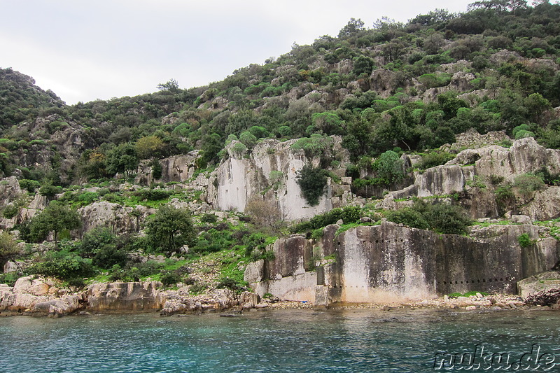 Bootsfahrt entlang Kekova Island & Simena in der Türkei