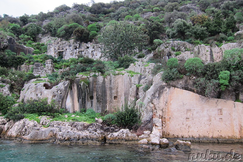 Bootsfahrt entlang Kekova Island & Simena in der Türkei