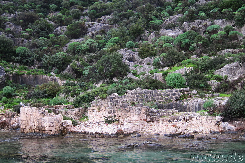 Bootsfahrt entlang Kekova Island & Simena in der Türkei