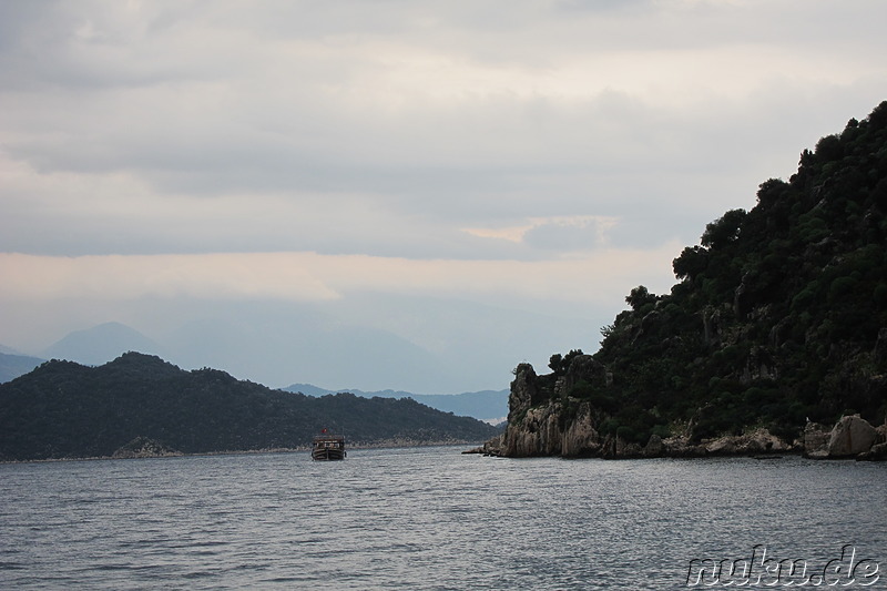 Bootsfahrt entlang Kekova Island & Simena in der Türkei