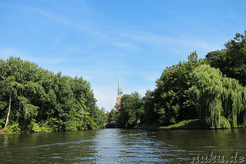 Bootsfahrt um die Lübecker Altstadt auf der Trave