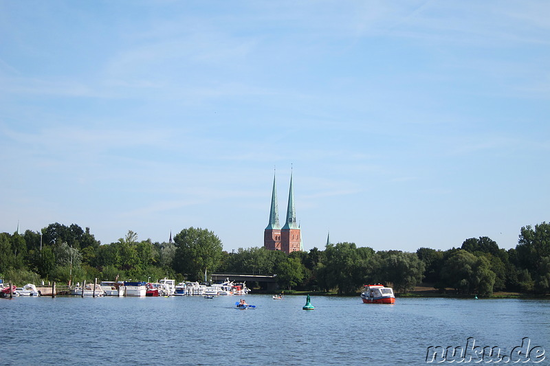 Bootsfahrt um die Lübecker Altstadt auf der Trave