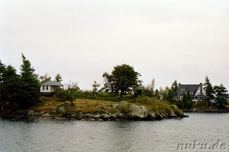 Bootsfahrt zu den Thousand Islands bei Kingston, Kanada