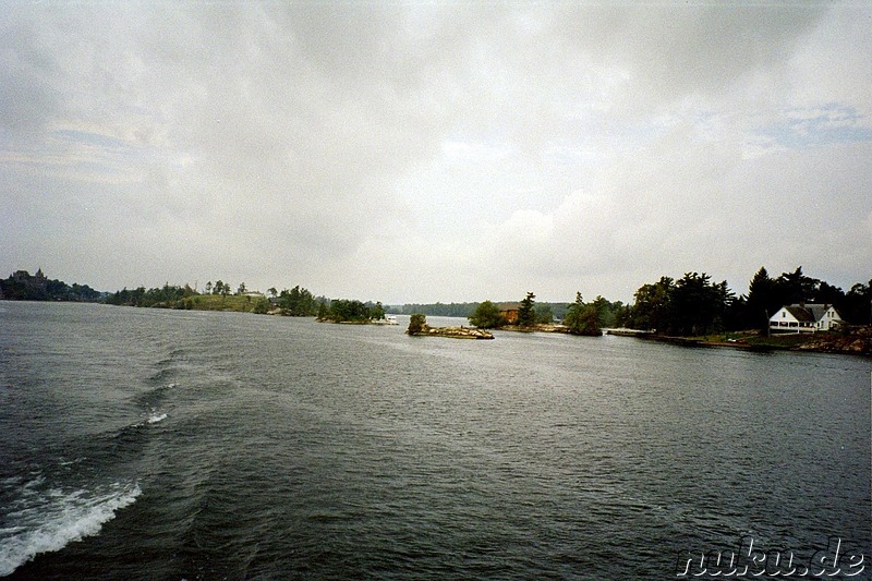 Bootsfahrt zu den Thousand Islands bei Kingston, Kanada