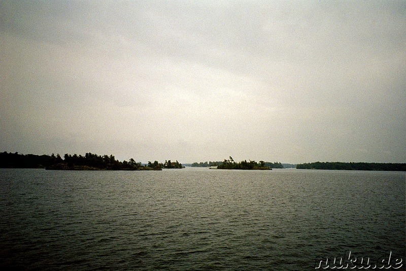 Bootsfahrt zu den Thousand Islands bei Kingston, Kanada