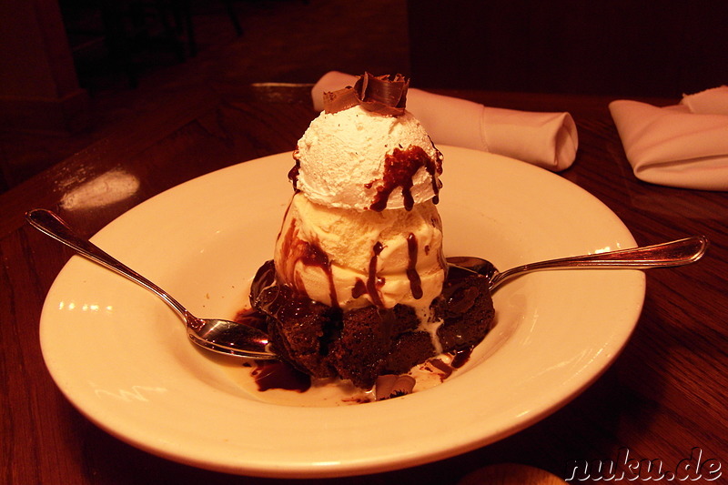 Brownie mit Eiscreme - Outback Steakhouse Korea