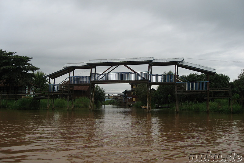 Brücke in Ywama, Myanmar