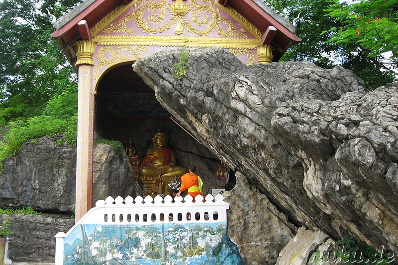 Buddha auf dem Phu Si Hill in Luang Prabang, Laos