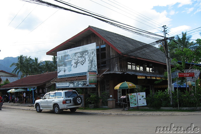 Büro von Green Discovery Travel in Vang Vieng, Laos