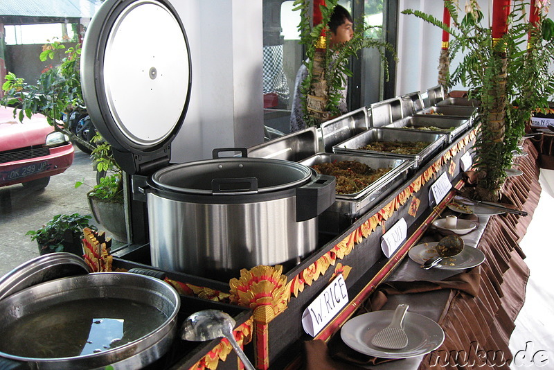 Buffet in Penelokan, Bali, Indonesien