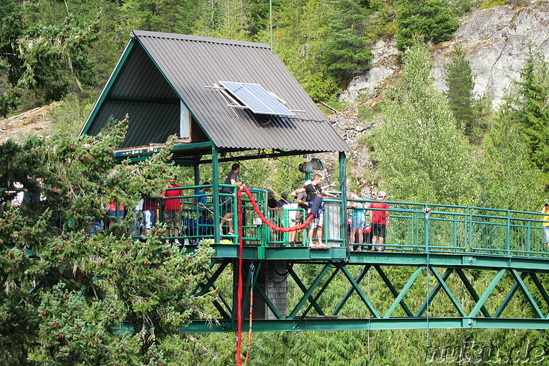 Bungee Jumping in Whistler, Kanada