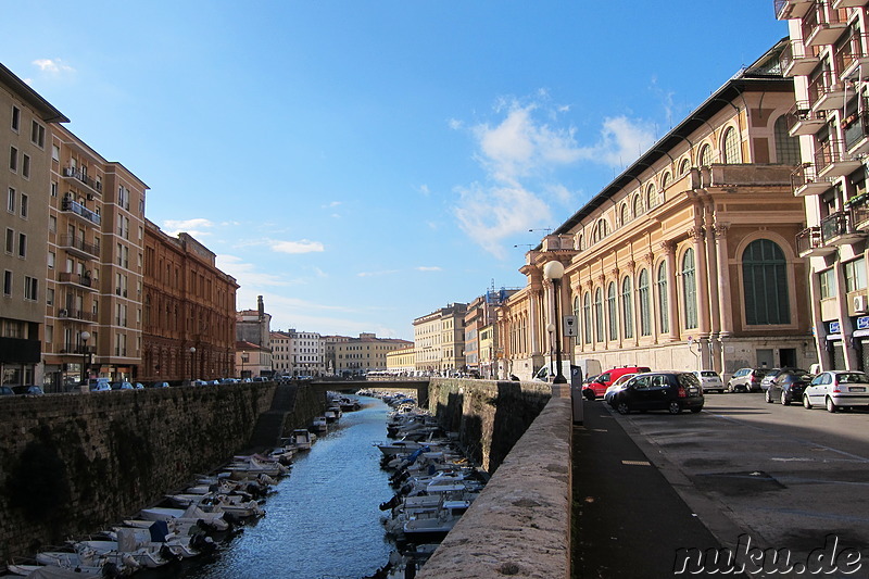 Burggraben Fosso Reale in Livorno, Italien