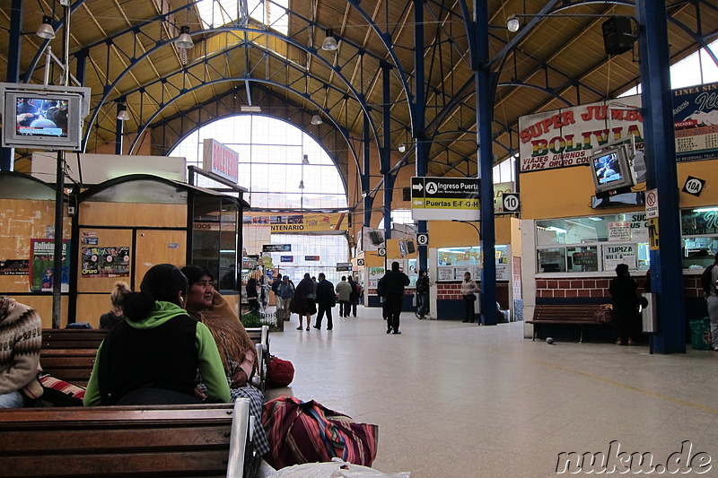 Bus Terminal in La Paz, Bolivien