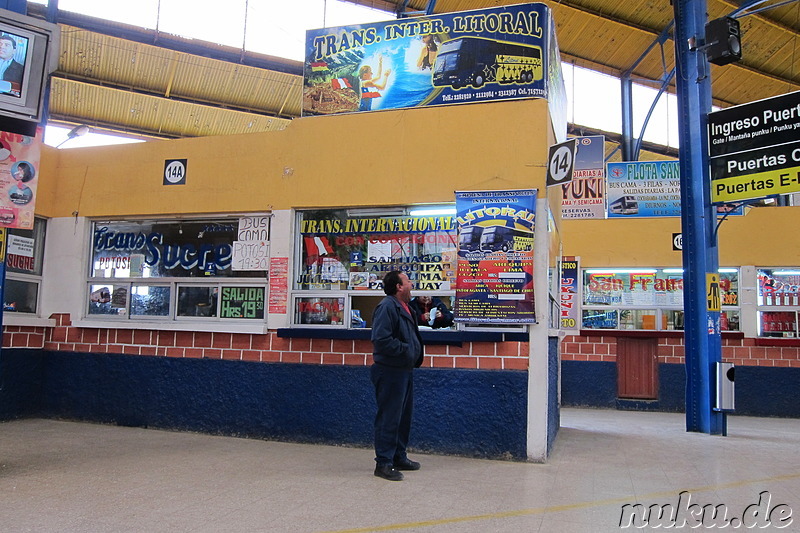 Bus Terminal in La Paz, Bolivien