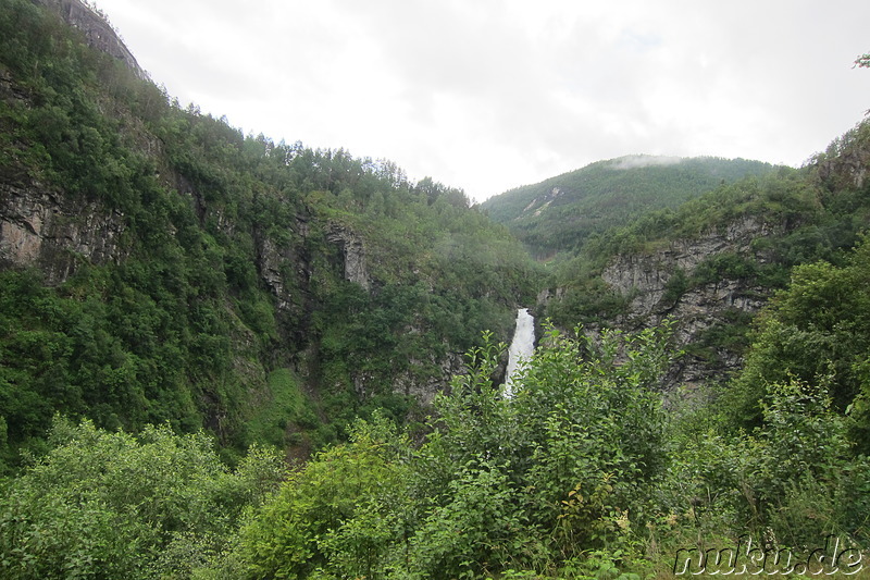 Busfahrt von Voss nach Gudvangen in Norwegen