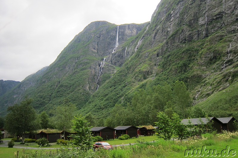 Busfahrt von Voss nach Gudvangen in Norwegen