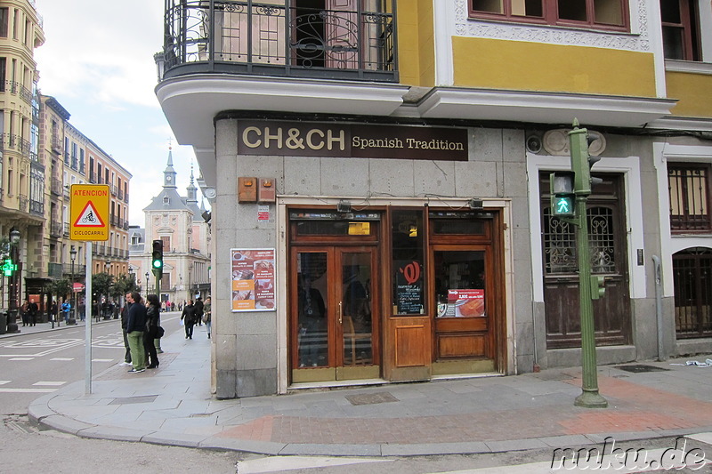 Cafe Chocolate & Churros in Madrid, Spanien