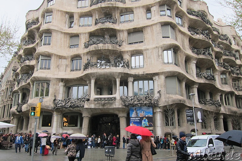 Casa Mila La Pedrera in Barcelona, Spanien