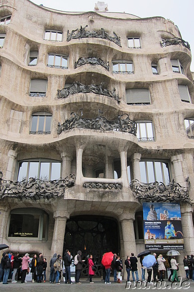 Casa Mila La Pedrera in Barcelona, Spanien