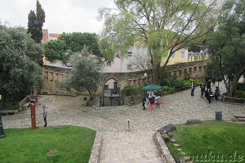 Castelo de Sao Jorge - Maurenburg und Königsresidenz in Lissabon, Portugal