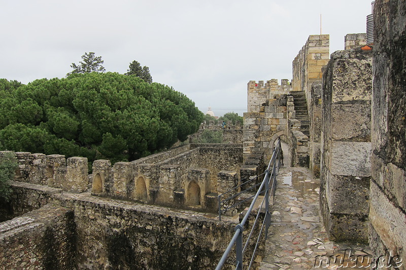 Castelo de Sao Jorge - Maurenburg und Königsresidenz in Lissabon, Portugal