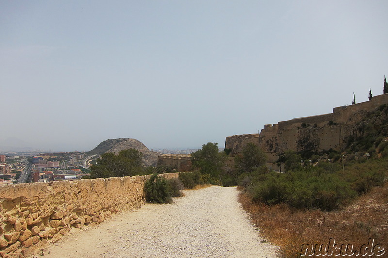 Castillo de Santa Barbara in Alicante, Spanien