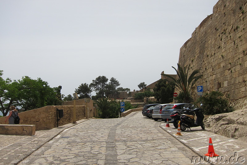 Castillo de Santa Barbara in Alicante, Spanien