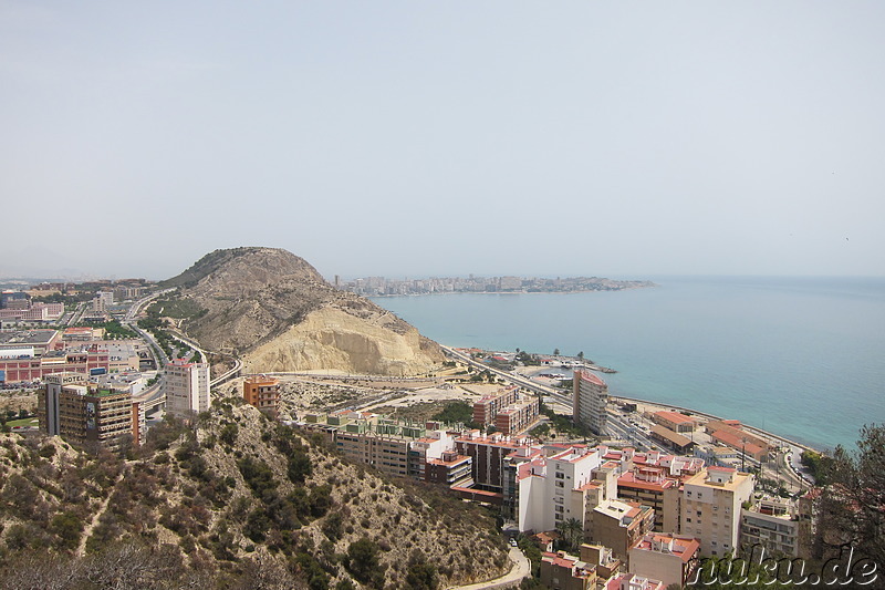 Castillo de Santa Barbara in Alicante, Spanien