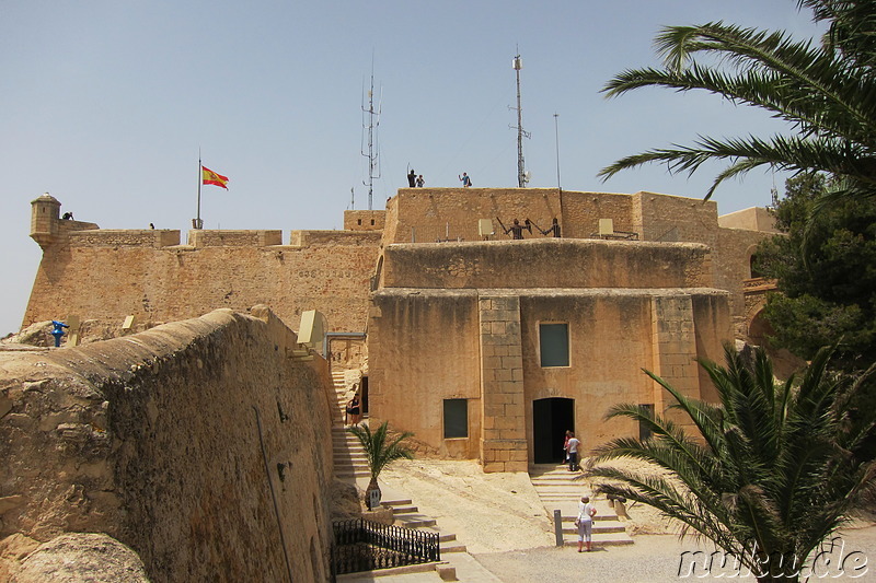 Castillo de Santa Barbara in Alicante, Spanien