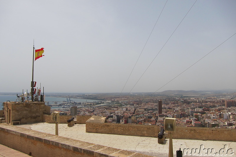 Castillo de Santa Barbara in Alicante, Spanien