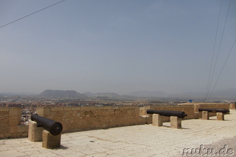 Castillo de Santa Barbara in Alicante, Spanien