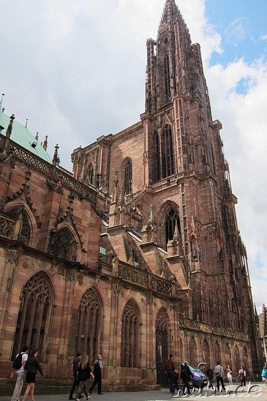 Cathedrale Notre-Dame in Strasbourg, Frankreich