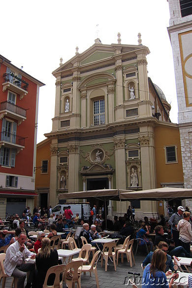 Cathedrale Ste-Reparate am Place Rossetti in Nizza, Frankreich