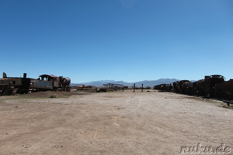 Cementerio de Trenes in Uyuni, Bolivien