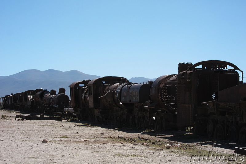 Cementerio de Trenes in Uyuni, Bolivien