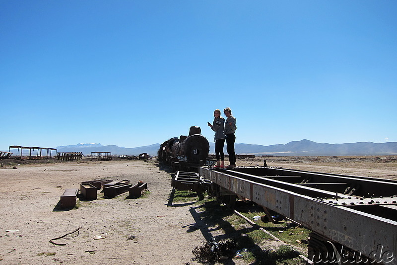 Cementerio de Trenes in Uyuni, Bolivien