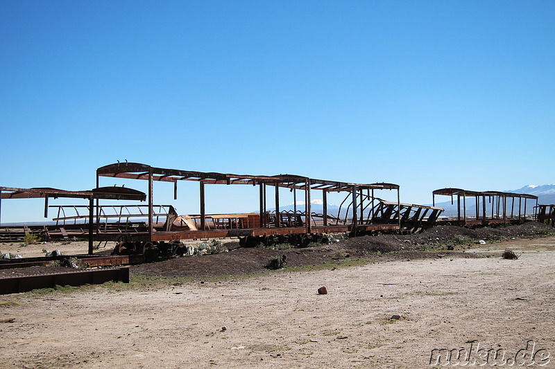 Cementerio de Trenes in Uyuni, Bolivien