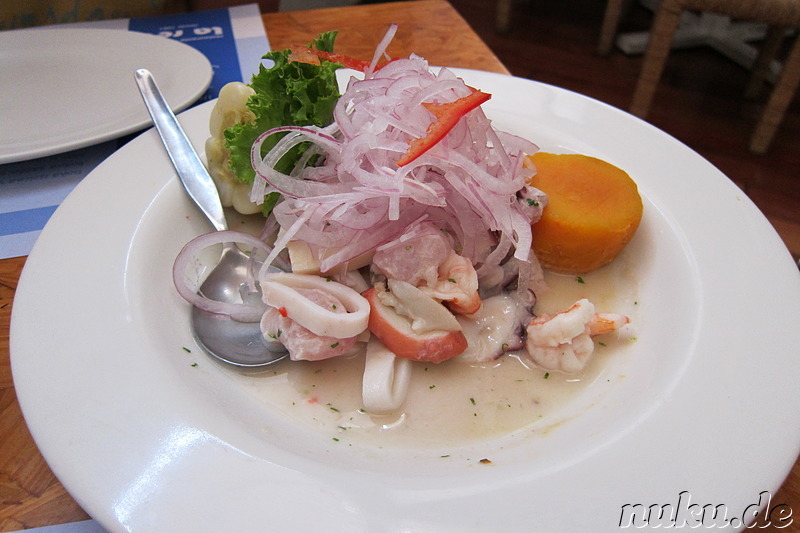 Ceviche im Restaurant La Red in Lima, Peru