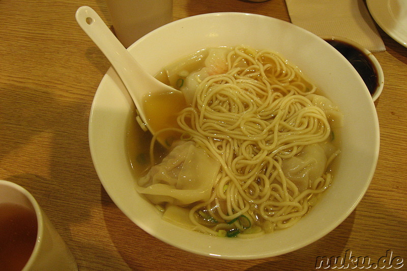 Chinesische Nudelsuppe im Restaurant Din Tai Fung in Taipei, Taiwan