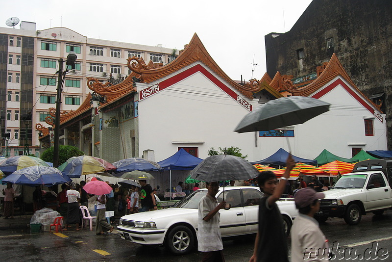 Chinesischer Tempel in Yangon, Myanmar