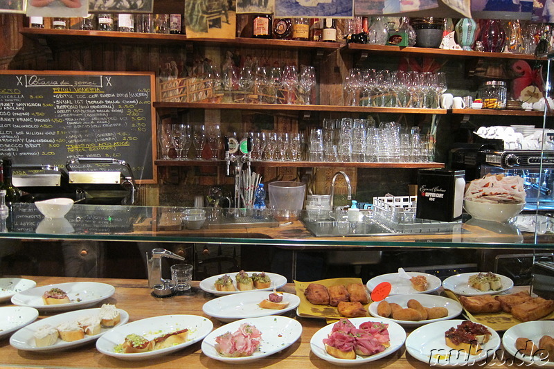 Cichet - Italienische Snacks bei Dai Zemei in Venedig, Italien