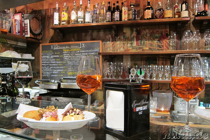 Cichet - Italienische Snacks bei Dai Zemei in Venedig, Italien