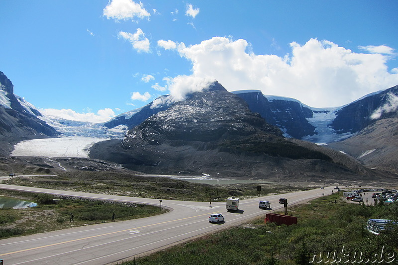 Columbia Icefields (Athabasca Glacier) im Jasper National Park, Kanada