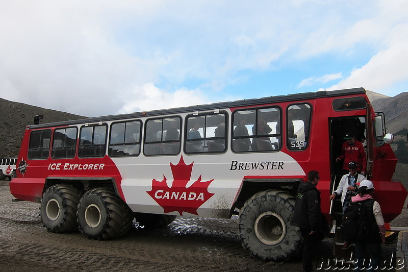 Columbia Icefields (Athabasca Glacier) im Jasper National Park, Kanada