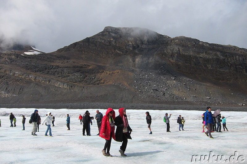 Columbia Icefields (Athabasca Glacier) im Jasper National Park, Kanada