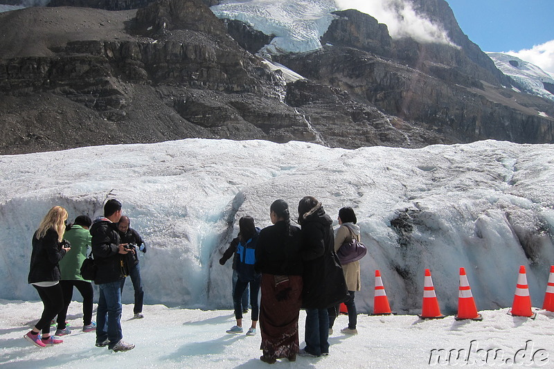 Columbia Icefields (Athabasca Glacier) im Jasper National Park, Kanada